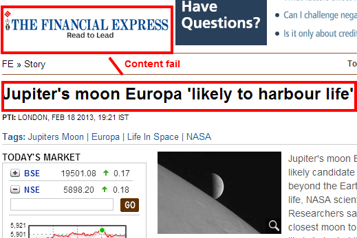 Content Marketing Fail